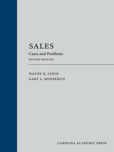 Sales: Cases and Problems