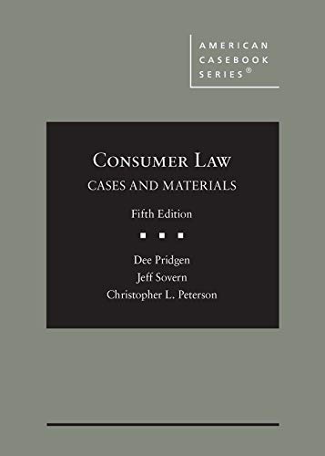 Consumer Law, Cases and Materials (American Casebook Series) cover