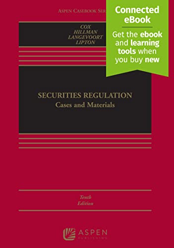 Securities Regulation Cases and Materials 10th Edition James D. Cox