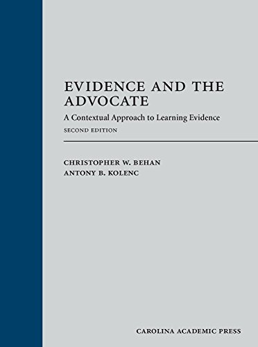 Evidence and the Advocate: A Contextual Approach to Learning Evidence cover