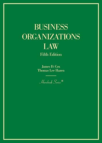 Business Organizations Law (Hornbooks) cover