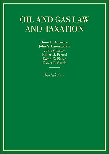Oil and Gas Law and Taxation (Hornbooks) cover