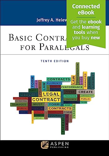 Basic Contract Law for Paralegals: 10th Edition; Helewitz, Jeffrey A.
