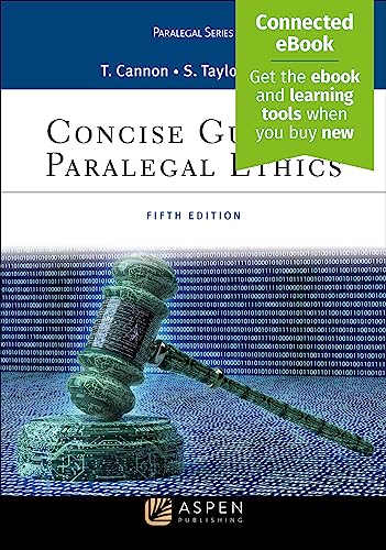 Concise Guide to Paralegal Ethics [Including Connected Ebook] 5th Therese A. Cannon