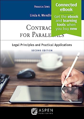 Contracts for Paralegals Legal Principles and Practical Applications for Paralegals Aspen Paralegal Series 2nd Wendling, Linda A.
