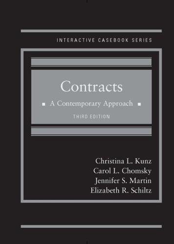 Contracts: A Contemporary Approach (Interactive Casebook Series) cover