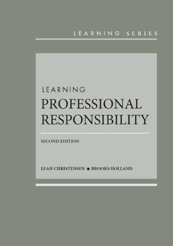 Learning Professional Responsibility (Learning Series) cover