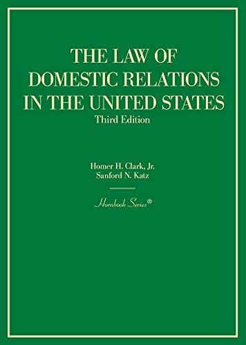 The Law of Domestic Relations in the United States (Hornbooks) cover
