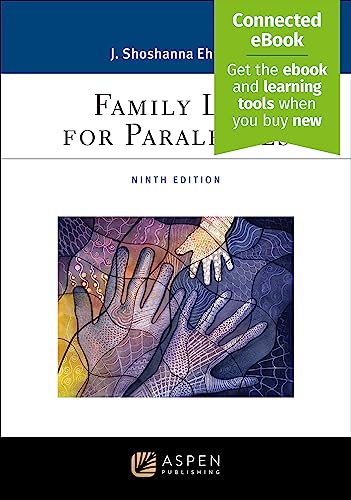 Family Law for Paralegals 9E [Including Connected Ebook] Aspen Paralegal Series 9th Ehrlich, J. Shoshanna