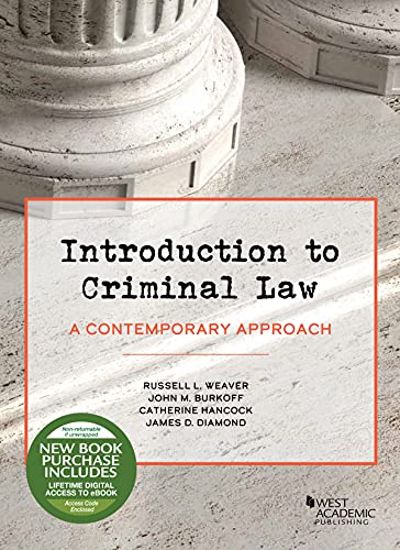 Introduction to Criminal Law: A Contemporary Approach (Higher Education Coursebook) cover