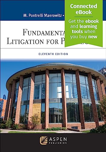 Fundamentals of Litigation for Paralegals 11E [Including Connected Ebook]Aspen Paralegal 11th Marlene Pontrelli Maerowitz cover