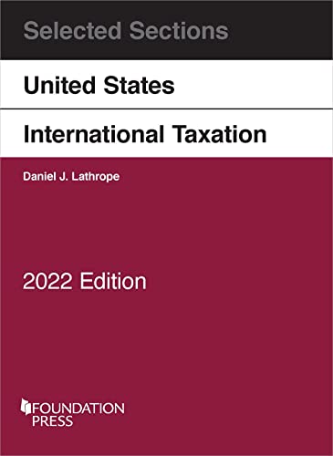 Selected Sections on United States International Taxation, 2022 (Selected Statutes) cover