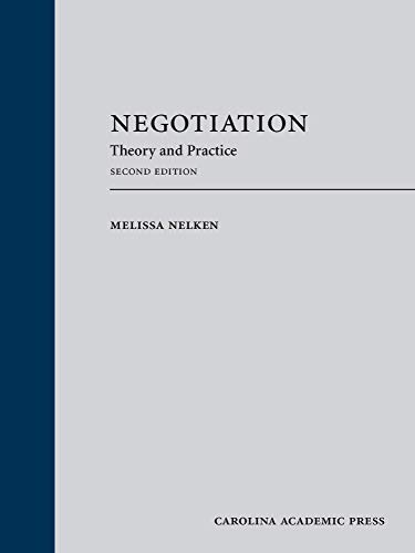 Negotiation: Theory and Practice (Paperback) cover