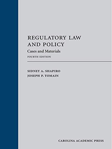 Regulatory Law and Policy: Cases and Materials