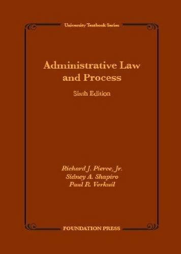 Administrative Law and Process, 6th (University Treatise Series) cover