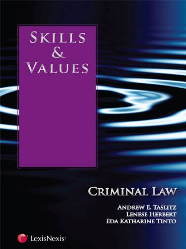 Skills & Values: Criminal Law (Skills & Values Series) cover