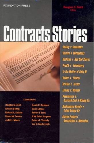 Contracts Stories- An In-Depth Look at The Leading Contract Cases (Law Stories) cover