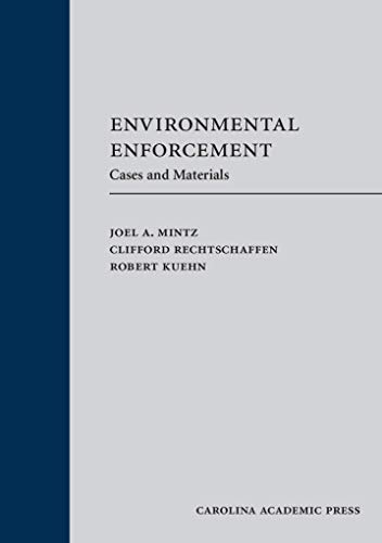 Environmental Enforcement (Paperback): Cases and Materials (Law Casebook)
