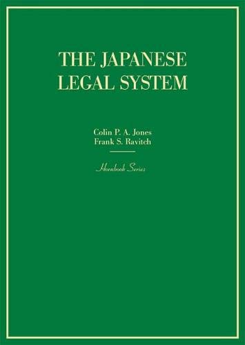 The Japanese Legal System (Hornbooks) cover