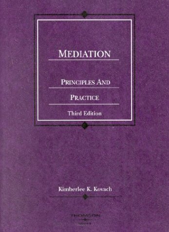 Mediation, Principles and Practice, 3d (Coursebook) cover