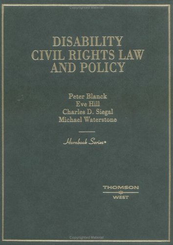 Disability Civil Rights Law and Policy (Hornbooks) cover
