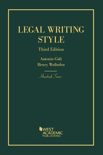 Legal Writing Style (Hornbooks) cover