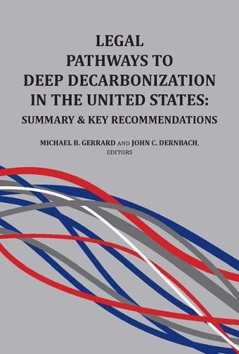 Legal Pathways to Deep Decarbonization in the United States: Summary and Key Recommendations (Environmental Law Institute) cover