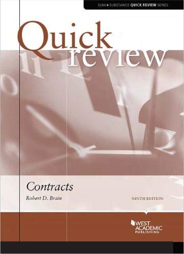 Quick Review of Contracts (Quick Reviews)