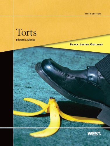 Black Letter Outline on Torts (Black Letter Outlines) cover