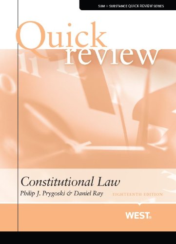 Quick Review of Constitutional Law (Quick Reviews) cover