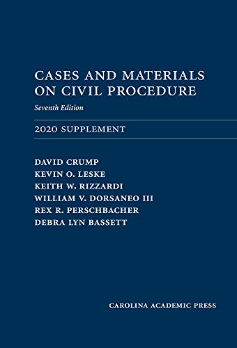 Cases and Materials on Civil Procedure: 2020 Supplement