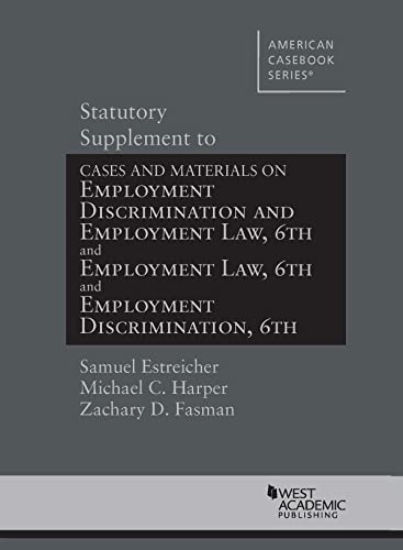 Statutory Supplement to Employment Discrimination and Employment Law (American Casebook Series) cover