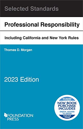 Model Rules of Professional Conduct and Other Selected Standards, 2023 Edition (Selected Statutes) cover