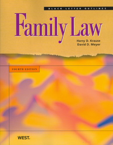 Black Letter Outline on Family Law (Black Letter Outlines) cover