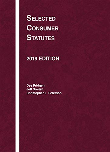 Selected Consumer Statutes, 2019 (Selected Statutes) cover