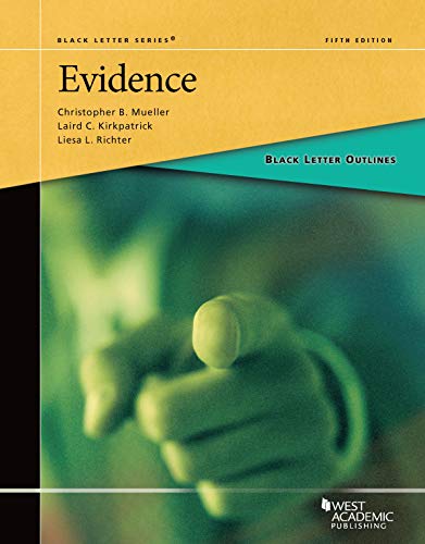Black Letter Outline on Evidence (Black Letter Outlines) cover
