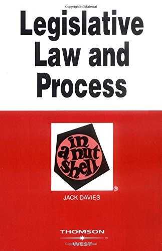 Legislative Law and Process in a Nutshell (Nutshells) cover