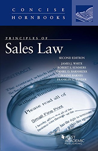 Principles of Sales Law (Concise Hornbook Series)