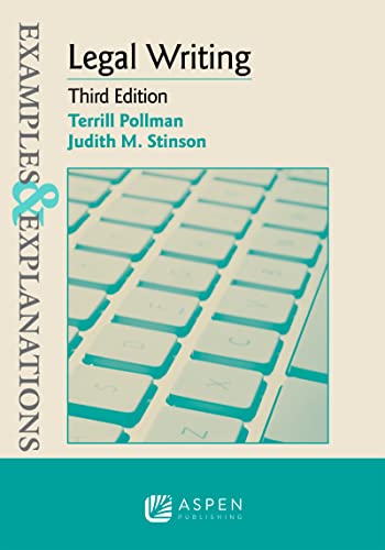 Legal Writing Examples & Explanations 3rd Pollman, Terrill cover