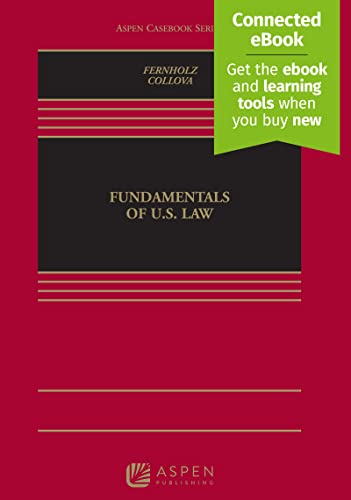 Fundamentals of US Law (Aspen Casebook) Series 1st Fernholz, William H. D. cover