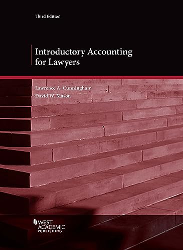 Introductory Accounting for Lawyers (American Casebook Series) cover