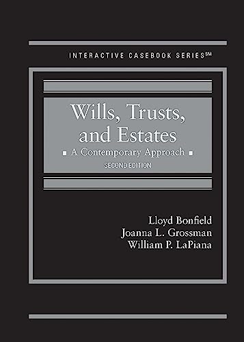 Wills Trusts and Estates A Contemporary Approach - 2nd Edition - Bonfield