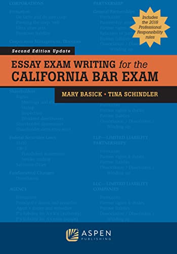 Essay Exam Writing for the California Bar Exam Bar Review 2nd Basick, Mary