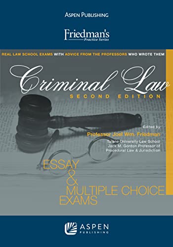 Criminal Law Friedman's Practice Series 2nd Friedman, Joel Wm.