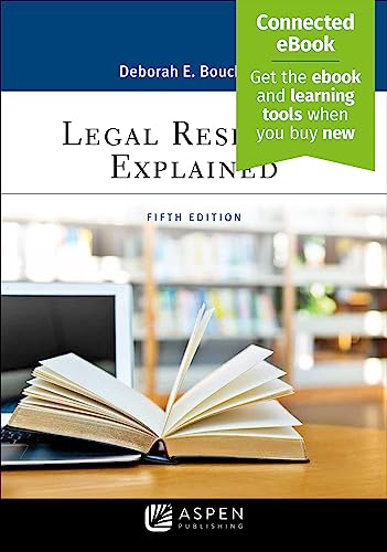Legal Research Explained Aspen Paralegal 5th Bouchoux, Deborah E. cover