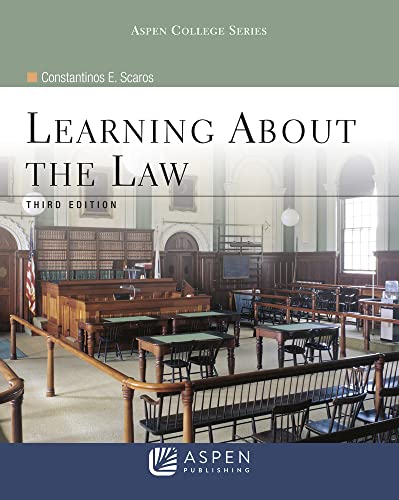 Learning About the Law 3rd Scaros, Constantinos E. cover