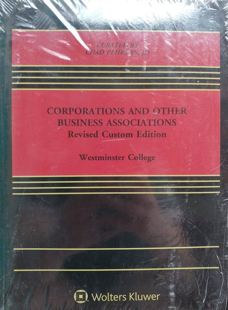 MBA 645C Corporations & Other Business  JD Chad Pehrson