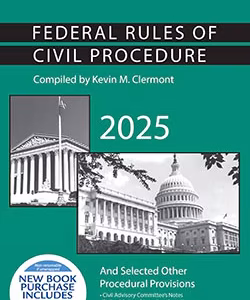 Federal Rules of Civil Procedure and Selected Other Procedural Provisions 2025 ISBN 9798895453254 & 979-8895453254