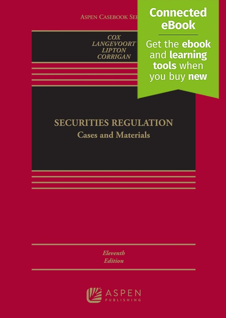 Securities Regulation: Cases and Materials - 11th Edition - James D. Cox cover