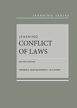 Learning Conflict of Laws - 2nd Edition - Thomas O. Main